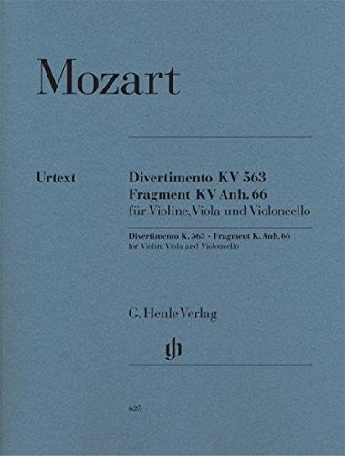 String Trio E Flat Major K.563 (English and French and German Edition)