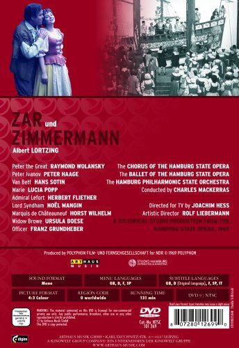 Zar Und Zimmermann: Hamburg State Opera (Mackerras) [DVD] [2007]