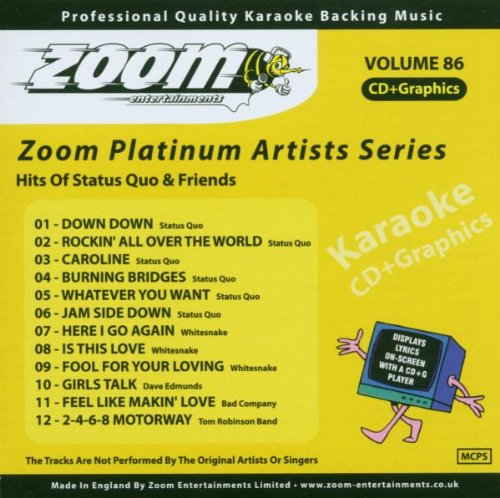 Zoom Karaoke CD+G - Platinum Artists 86: Status Quo & Friends