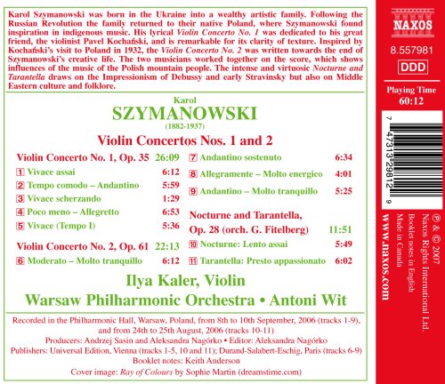 SZYMANOWSKI: Violin Concertos Nos. 1 and 2