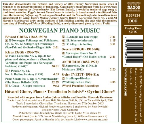 NORWEGIAN PIANO MUSIC