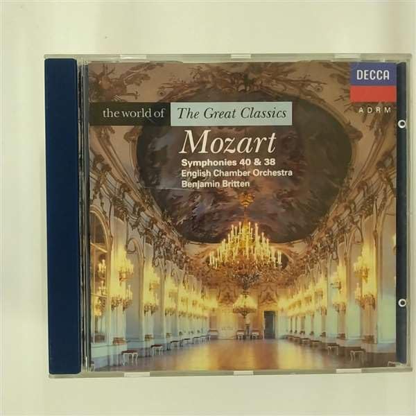 MOZART Symphonies Nos. 40 & 38; English Chamber Orchestra; Benjamin Britten