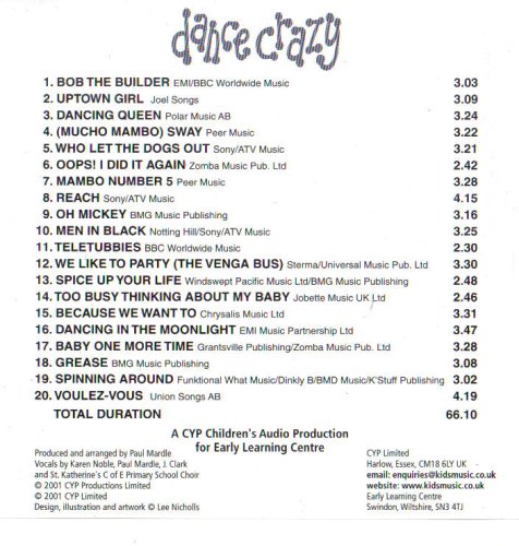 Various - Dance Crazy: 65 Minutes of Non Stop Danc