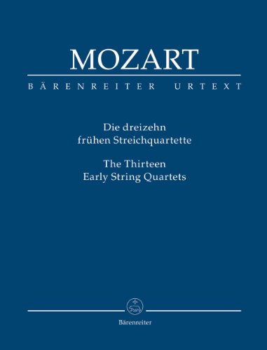 Mozart: 13 Early String Quartets - Volume 1 (K. 80, 155-157) (Study Score)