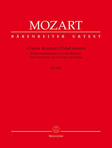 Unser dummer Pobel meint: 10 variations in G minor for Piano