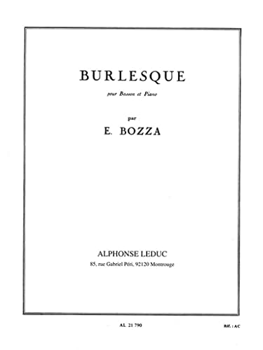 EUGENE BOZZA: BURLESQUE (BASSOON & PIANO)