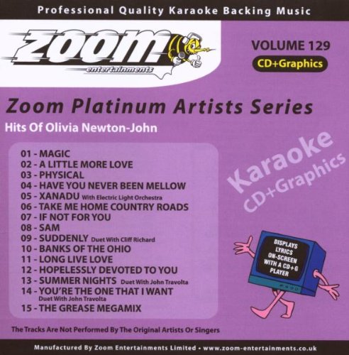 Zoom Karaoke CD+G - Platinum Artists 129: Olivia Newton-John