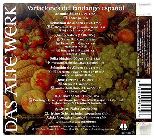 Variaciones del Fandango Español (Staier)
