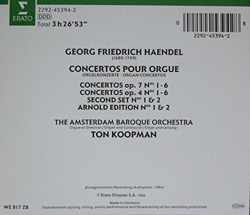 Handel: Organ Concertos