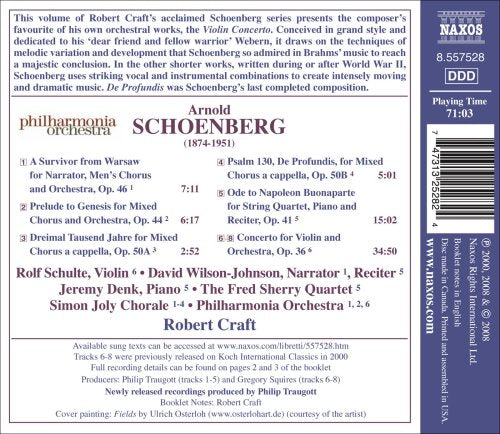 Schoenberg - Violin Concerto / A Survivor from Warsaw