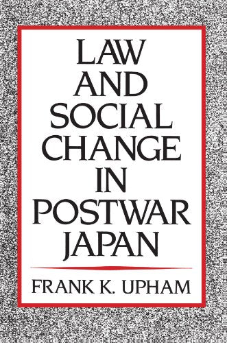 Law and Social Change in Postwar Japan