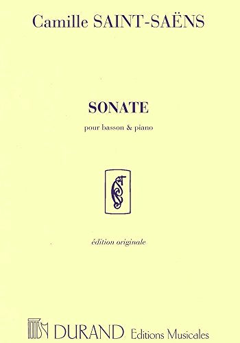 SAINT SAENS - Sonata Op.168 en Sol Mayor para Fagot y Piano