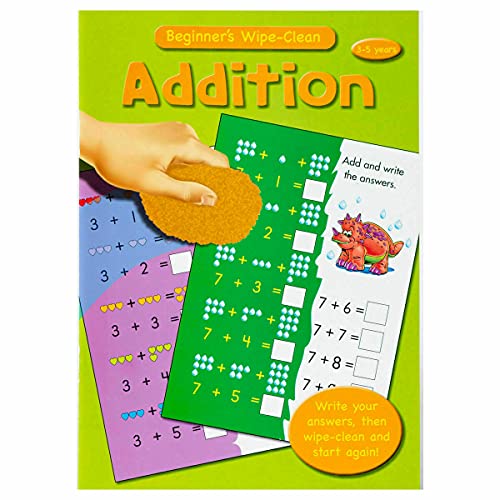 Beginners Maths Wipe Clean 4 Assortedf