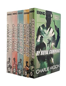 Young Bond Series Collection Charlie Higson 5 Books Set (SilverFin, Blood Fever, By Royal Command, Hurricane Gold, Double or Die) 