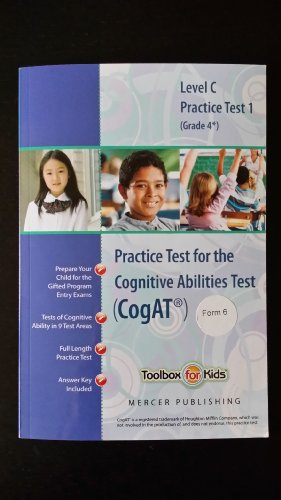 Cognitive Abilities Test CogAT® Multilevel C Book (Grade 4*) - Practice Test 1 (Form 6)