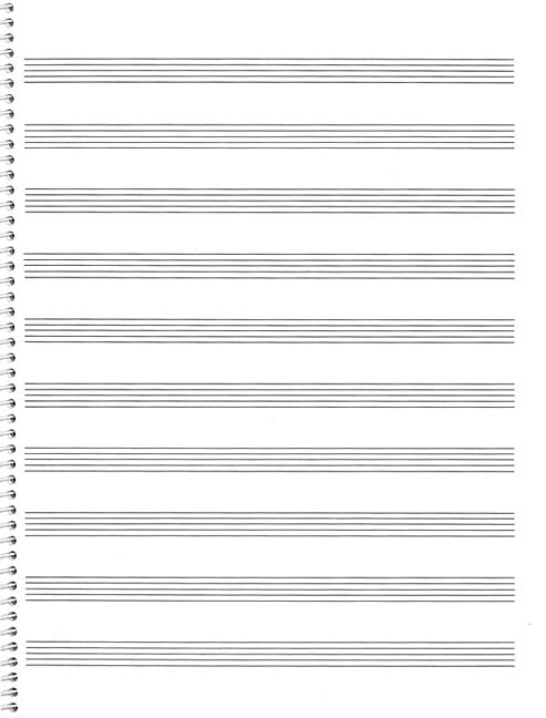 74. Spiral Book: 10-Stave: Passantino Manuscript Paper