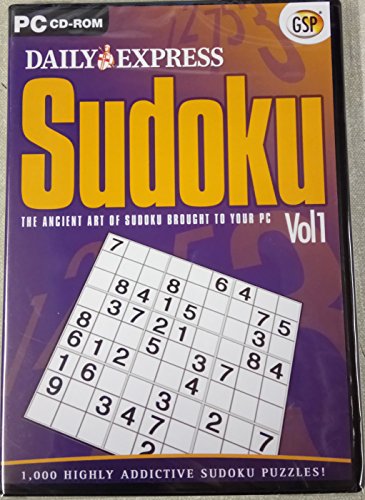Sudoku vol 1 1,000 highly addictive puzzles PC cd rom