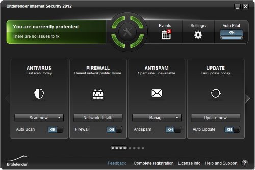 BitDefender Internet Security 2012 with Anti Theft & Data Recovery, 1 User, 1 Year License (PC)