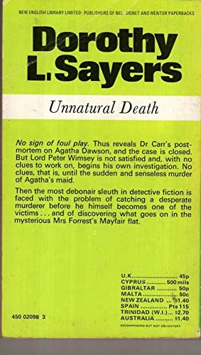 Unnatural Death: The Dawson Pedigree
