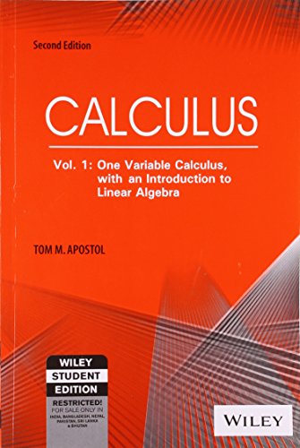 CALCULUS, VOLUME I, 2ND ED