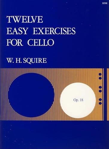 Squire: 12 Easy Exercises for Cello, Op. 18