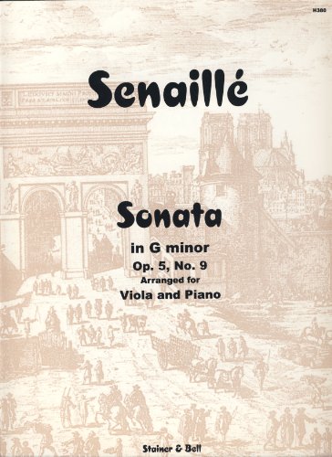 Senaillé: Sonata in G Minor., Op. 5, No. 9 arranged by Max Morgan for Viola and Piano