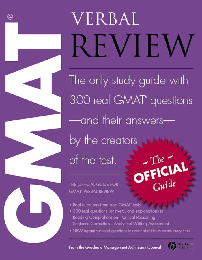The Official Guide for GMAT(R) Verbal Review