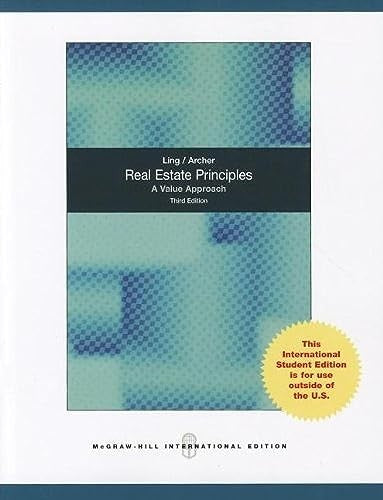 Real Estate Principles: A Value Approach