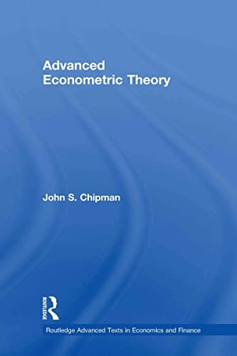 Advanced Econometric Theory