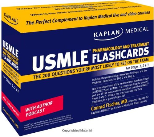 Kaplan Medical USMLE Pharmacology and Treatment Flashcards