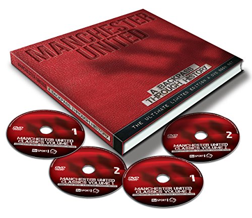 Manchester Utd A Backpass Through History Limited Edition Book and 4 DVD set