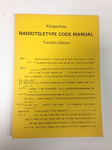 Radioteletype Code Manual, 12th edition