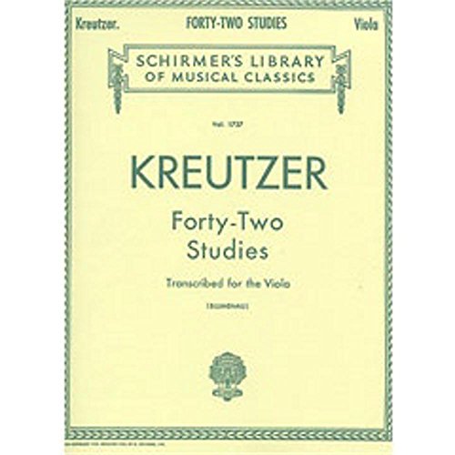 42 Studies Transcribed for the Viola: Schirmer Library of Classics Volume 1737 Viola Method