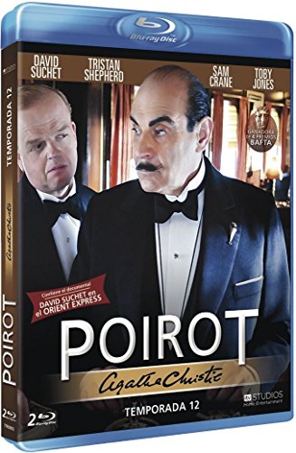 Agatha Christie's Poirot (Season 12) - 2-Disc Set ( The Clocks / Three Act Tragedy / Hallowe'en Party / Murder on the Orient Express ) [ NON-USA FORMAT, Blu-Ray, Reg.B Import - Spain ]