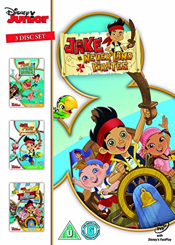 Jake and the Never Lands Pirates: Yo Ho Mateys Away / Peter Pan Returns / Jake Saves Bucky (Triple Pack) [DVD] [2017]