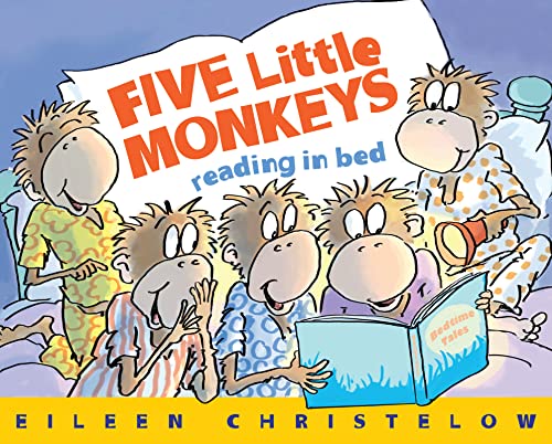 Five Little Monkeys Reading in Bed