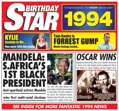 1994 Birthday Star Birthday card Cd