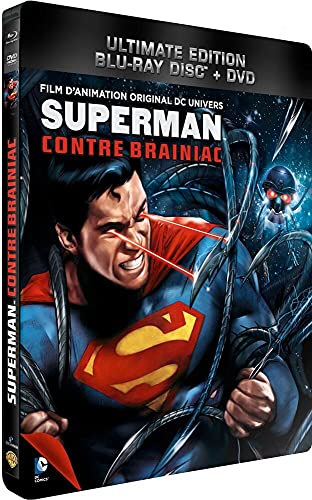 Superman contre Brainiac - Combo Blu-Ray + DVD - Steelbook format Blu-Ray - Collection DC COMICS [Blu-ray] [Combo Blu-ray + DVD - Édition boîtier SteelBook]