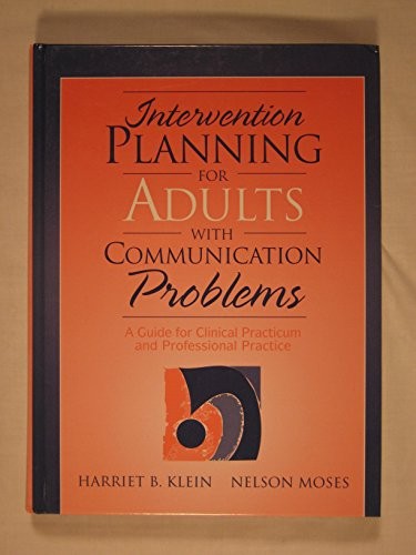 Intervention Planning for Adults with Communication Problems