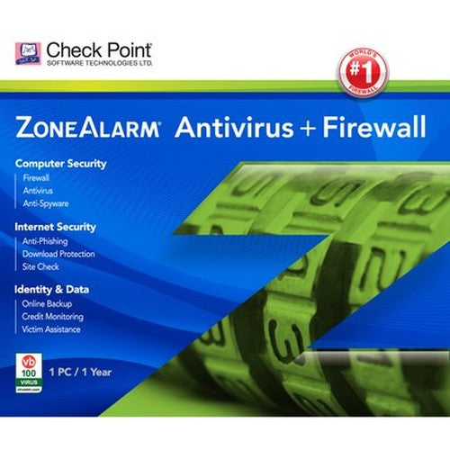 ZoneAlarm Antivirus + Firewall 2012 (one Pc for one year)