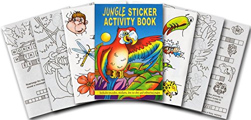 Jungle Mini Sticker Activity Books (Pack of 8)
