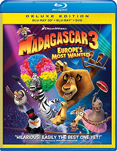 Madagascar 3: Europe's Most Wanted [Blu-Ray]+[Blu-Ray 3D] [Region B] (English audio)