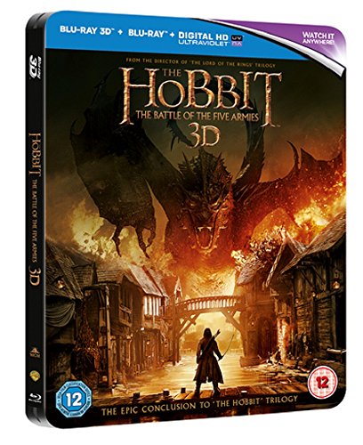 The Hobbit: The Battle of the Five Armies - Limited Edition Steelbook 3D & 2D Blu-ray (Includes Ultraviolet Copy)