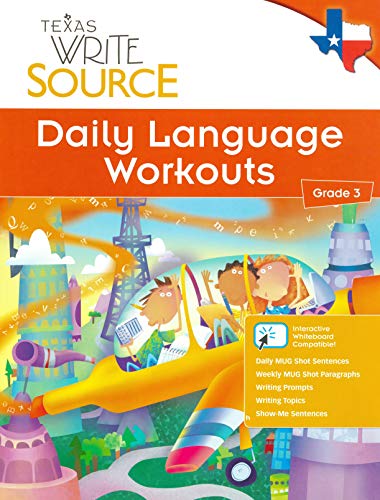 Texas Write Source Daily Language Workouts-Grade 3