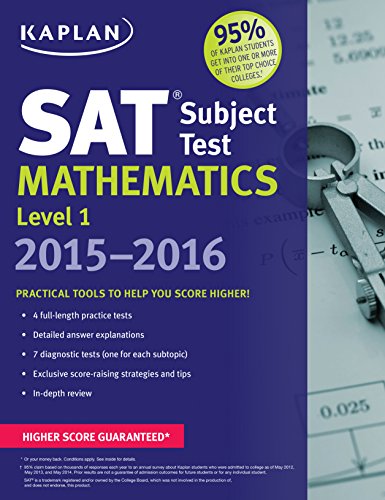 Kaplan SAT Subject Test Mathematics Level 1 2015-2016