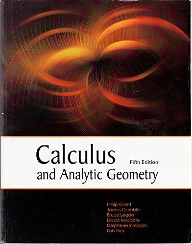 Calculus and Analytic Geometry