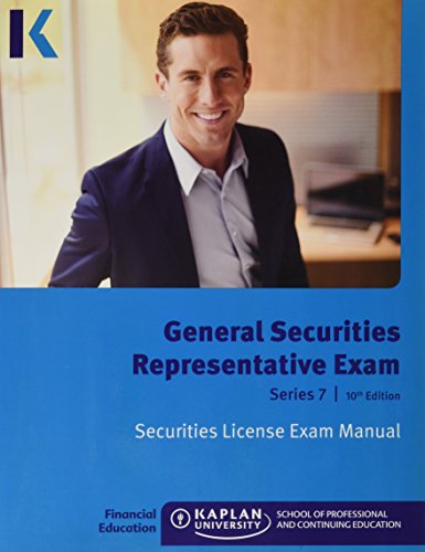 General Securities Representative Exam Series 7 10th Edition