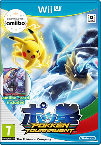 Pokken Tournament with Shadow Mewtwo Amiibo Card (Nintendo Wii U)