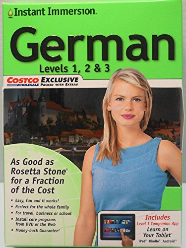 Instant Immersion German Levels 1,2 & 3 Exclusive (Packed with Extras) 5-User Licenses