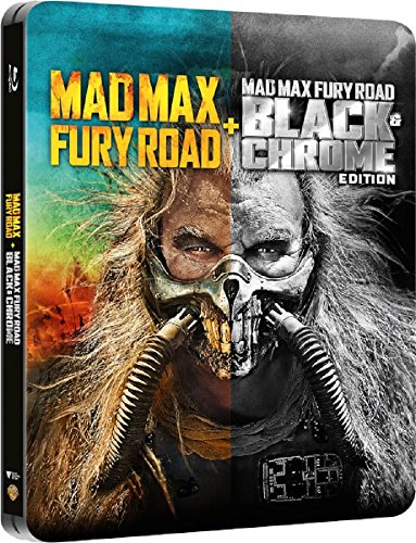 Mad Max: Fury Road Black & Chrome Edition - Limited Edition Steelbook (Includes Colour Theatrical Cut) Blu-ray